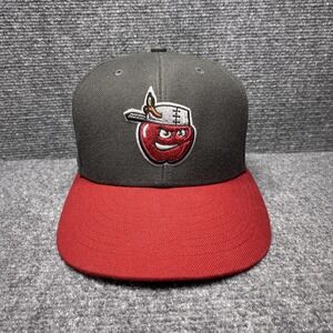 Fort Wayne TinCaps Hat Cap Strap Back Youth Gray Red MILB Baseball Apple Mascot